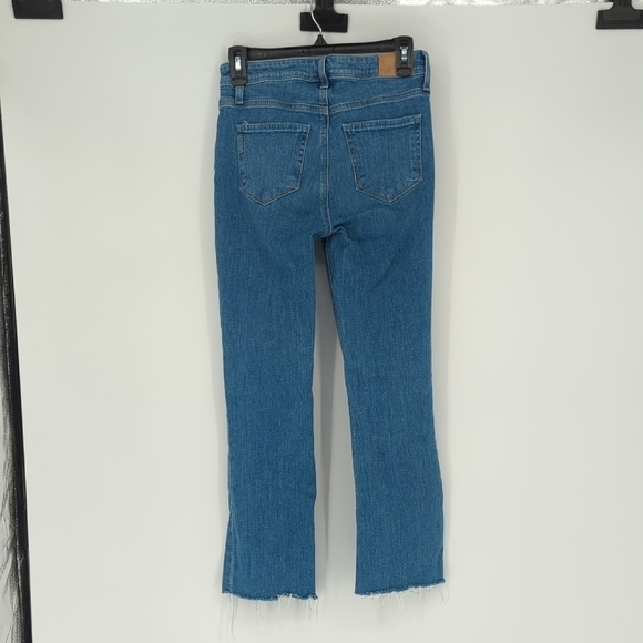 Paige Colette Crop Flare Leg Denim Jeans Blue 25 hipster y2k casual basic - Picture 2 of 10